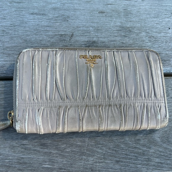 Prada Rehab Long Zip Wallet - needs painting - Picture 1 of 12